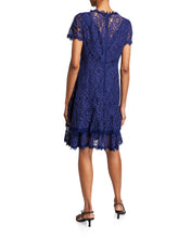 Load image into Gallery viewer, Short Sleeve Double Ruffle Lace Dress