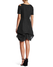 Load image into Gallery viewer, Novelty Cold Shoulder Draped Dress