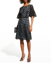 Load image into Gallery viewer, Bell Sleeves Laser Cutting Dress